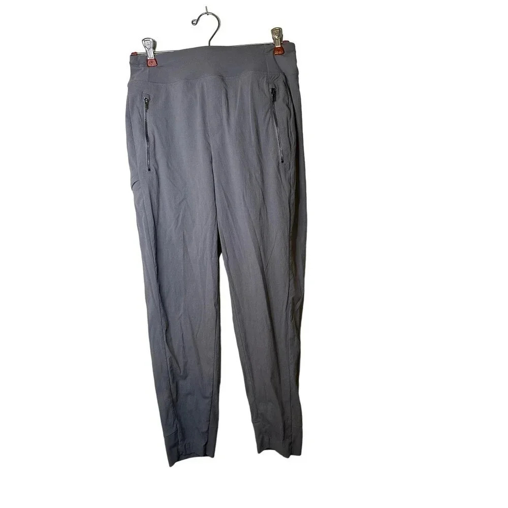 Athleta Women's Gray Straight Leg Zipper Pocket High Rise Ankle Pant Size 4